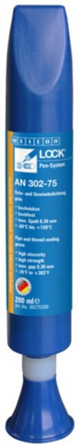 WEICONLOCK® AN 302-75 Rohr- und Gewindedichtung, hochfest, BAM geprüft, 200 ml, grün (30275200)