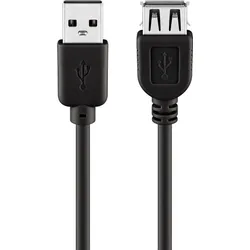 goobay USB 2.0 A USB-Kabel 1,8 m schwarz, 1 St.