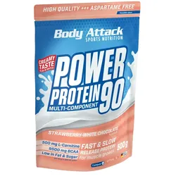 Body Attack - Power Protein 90 - 500gStrawberry-White Chocolate