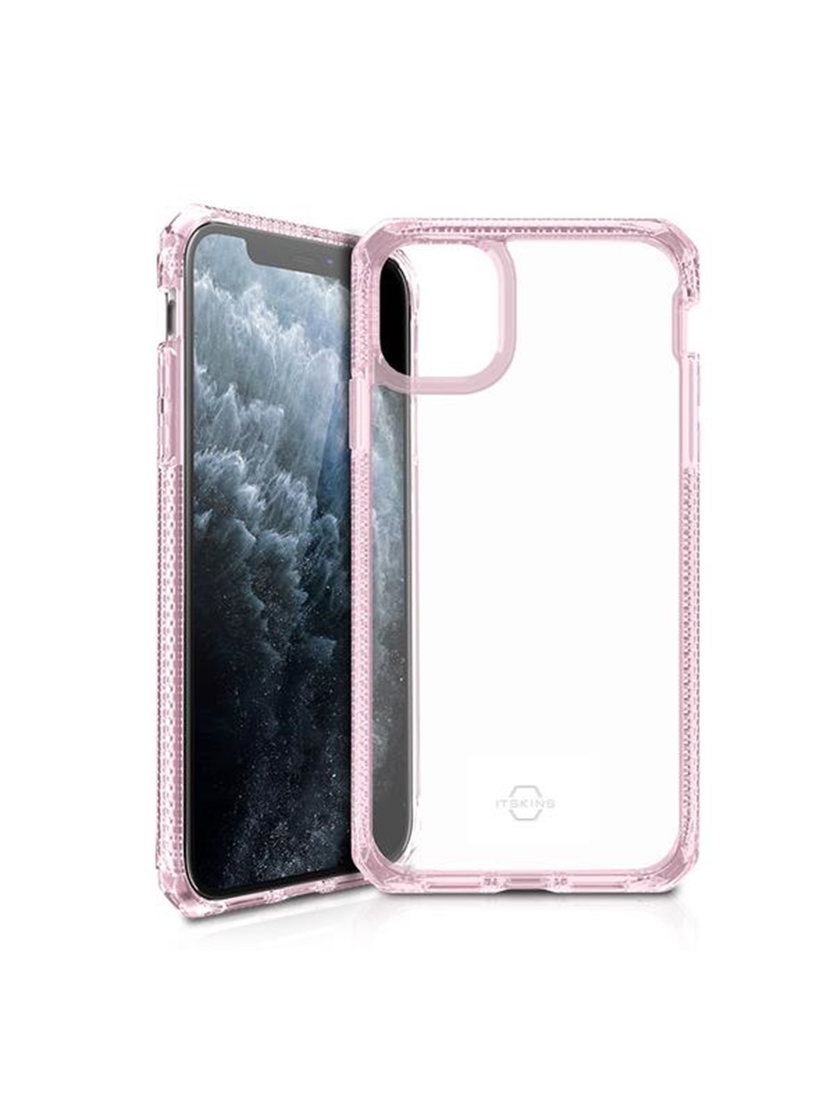 ITSKINS HYBRID CLEAR cover for iPhone 11 Pro Max / XS Max. Pink and transparent