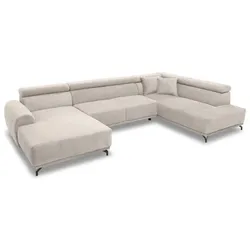 filippo Wohnlandschaft Otylia Stoff Beige Creme