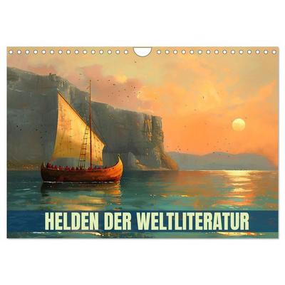 Helden der Weltliteratur (Wandkalender 2026 DIN A4 quer), CALVENDO Monatskalender
