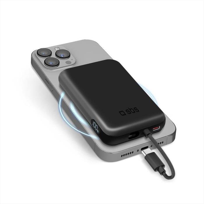 SBS Powerbank Magsafe Tebb5000tcmag-nero