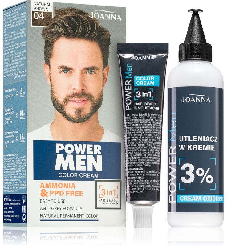 Joanna Power Men Haarfarbe für Herren Farbton Natural Brown