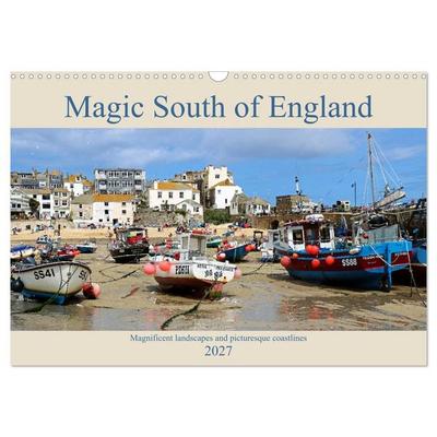 Magic South of England (Wall Calendar 2027 DIN A3 landscape), CALVENDO 12 Month Wall Calendar