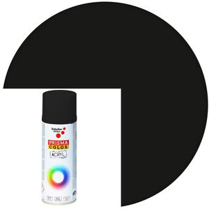 Schuller Sprühfarbe Prisma Color RAL 9005M, 400 ml, schwarz, matt, Acryllack