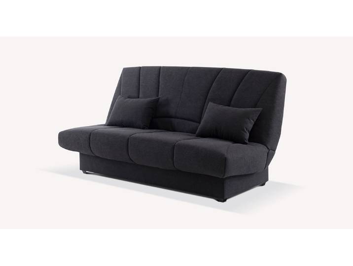 Banquette Clic-Clac Tissu MONTRÉAL - Noir - Couchage 130x188