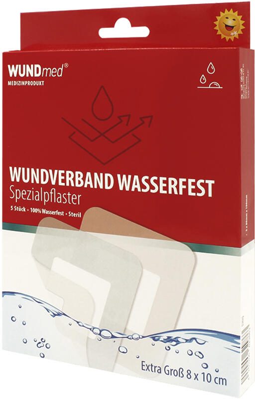 WUNDmed® Pflaster Wasserfest weiß 5 Stück 03-016