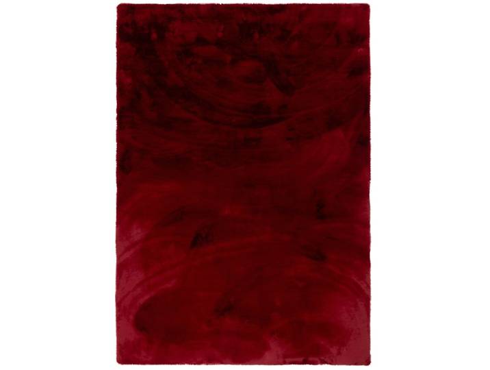 Tapis en fausse fourrure rouge 160x230 cm