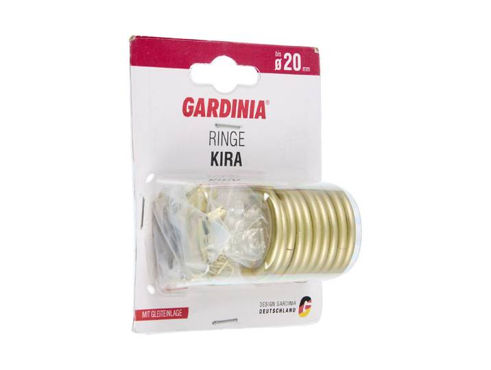 Gardinia Gardinenringe mit Gleiteinlage Kira