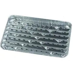 Papstar, Grillgeschirr, Aluminium-Grillpfanne, eckig