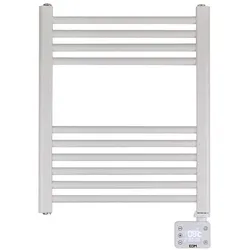 EDM Electric radiator/towel rack 400 w with timer, white, Heizkörper, Weiss
