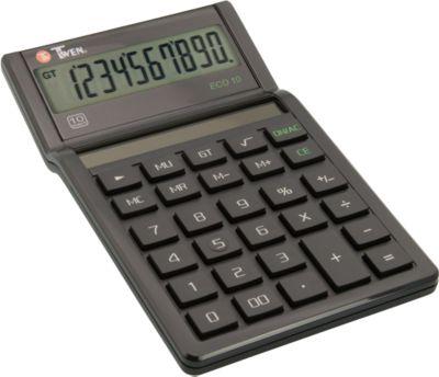 Tischrechner Twen 10, solarbetrieben, 10-stelliges Display, MU- & GT-Funktion