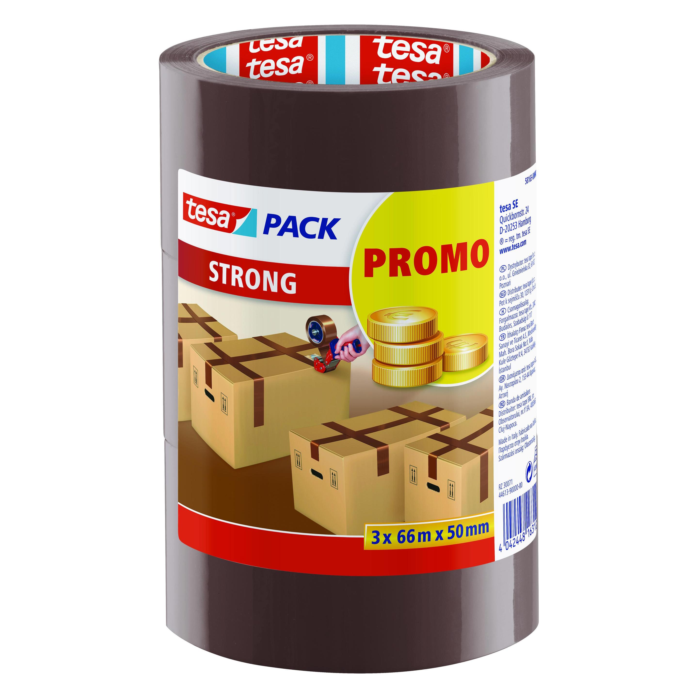 tesa 3x tesapack STRONG Packband (50 mm) (58165-00000-00)
