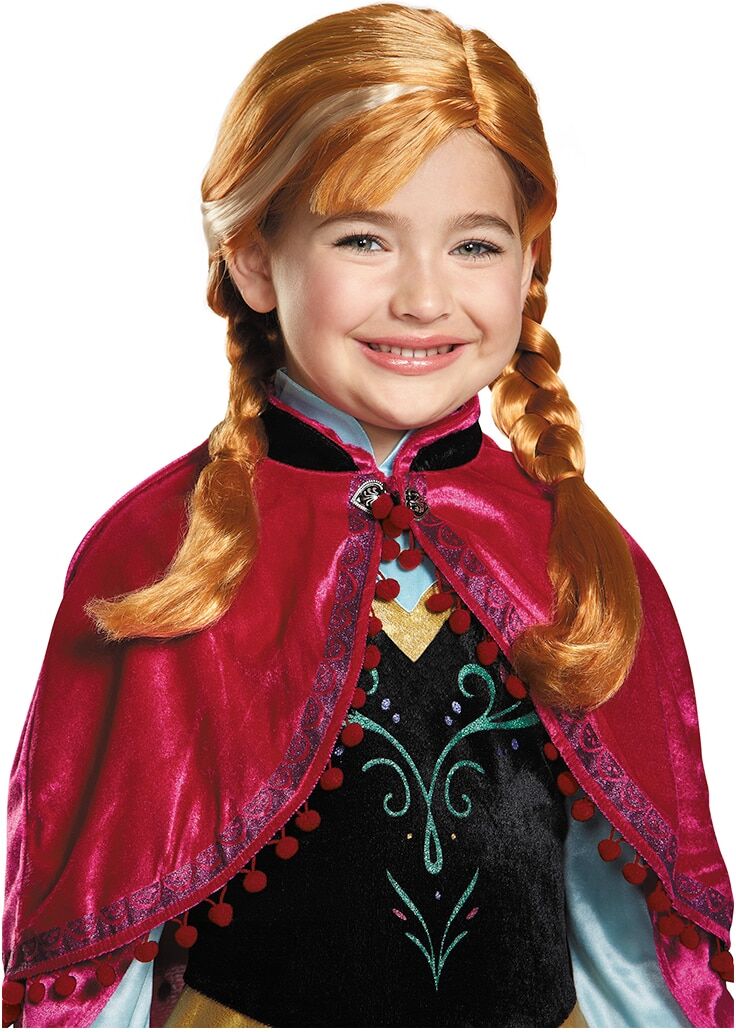 Disguise Peluca oficial infantil Anna Frozen .