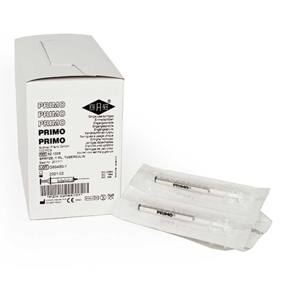 Büttner-Frank GmbH Primo Tuberkulinspritze 1 ml Luer 02084107