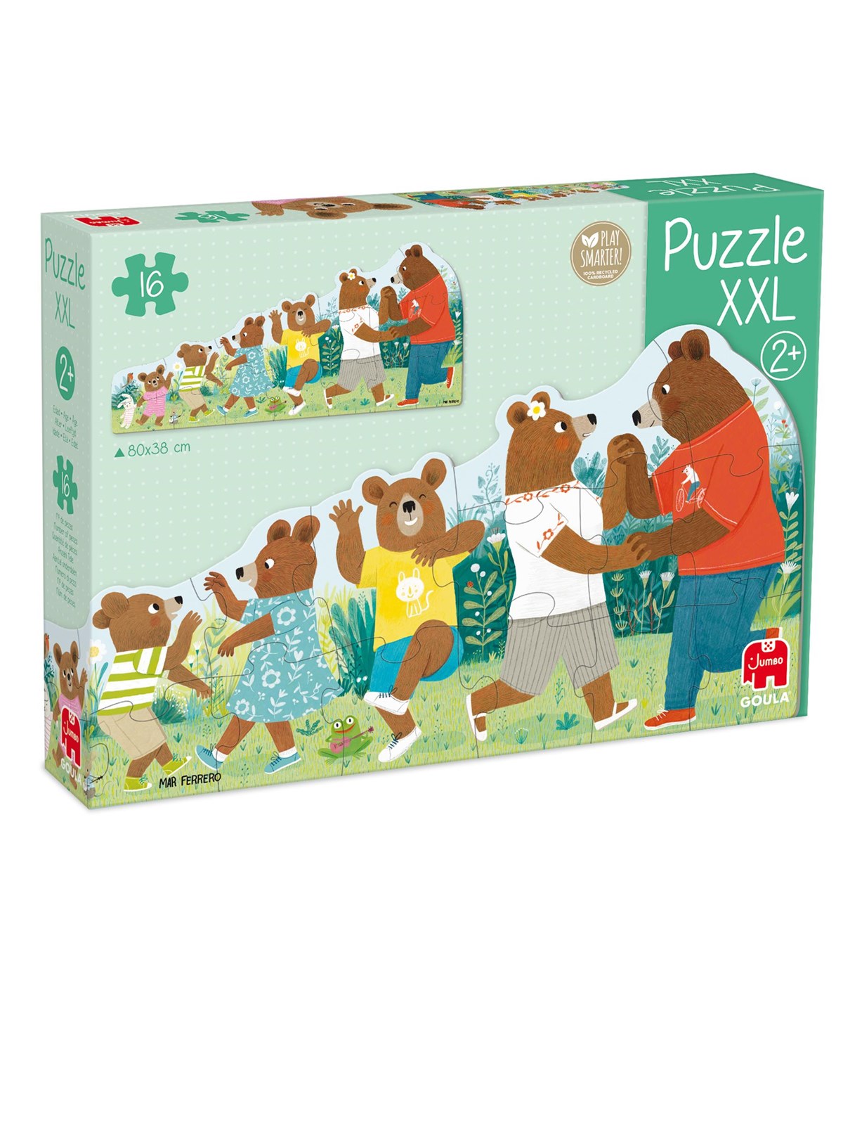 Jumbo Goula Puzzle XXL Bears Family - 16 pcs. 2D Puzzles