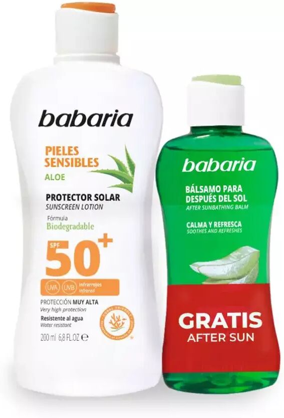 Babaria Sunscreen for Sensitive Skin SPF50+ 2-piece Set