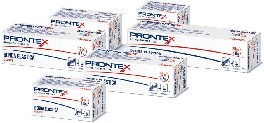 Safety Benda ProntEx elastica bianca 450x10cm