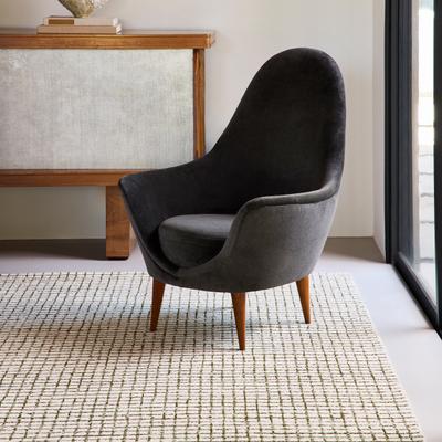 Nuloom Melrose Checked Wool Area Rug.
