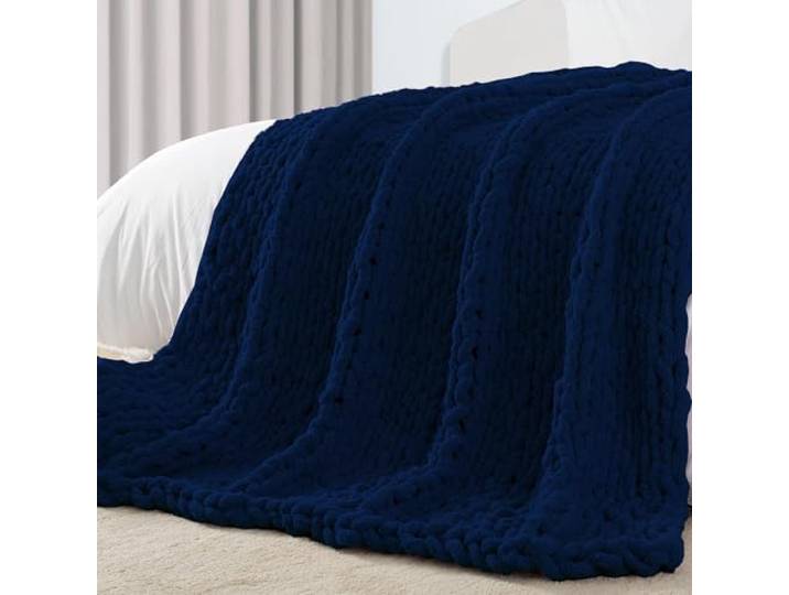 Carriediosa Grobstrick-Überwurfdecke, 127 x 152,4 cm, 100% handgefertigt, großes Chenille-Schlaufengarn, weich, flauschig, Überwürfe für Couch, Sofa, Bett, große Häkeldecke, gemütlich, schwere Dicke