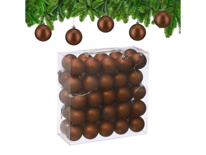 Relaxdays Weihnachtskugeln 50er Set