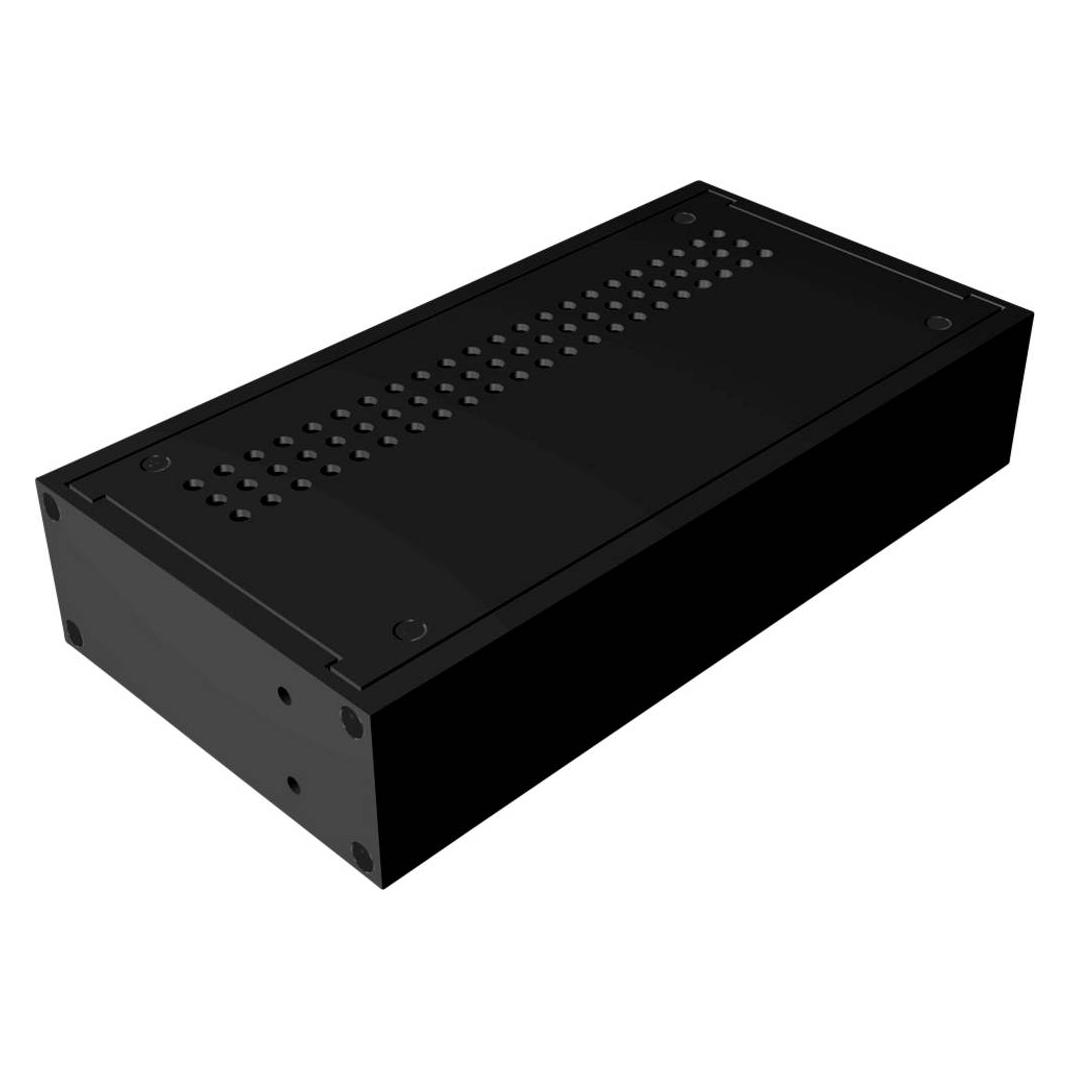 Hammond Rack-Montage-/Tischgehäuse aus Aluminium, 5U, 711 mm tief, belüftet (Gehäuse) (RM5U1928VBK)
