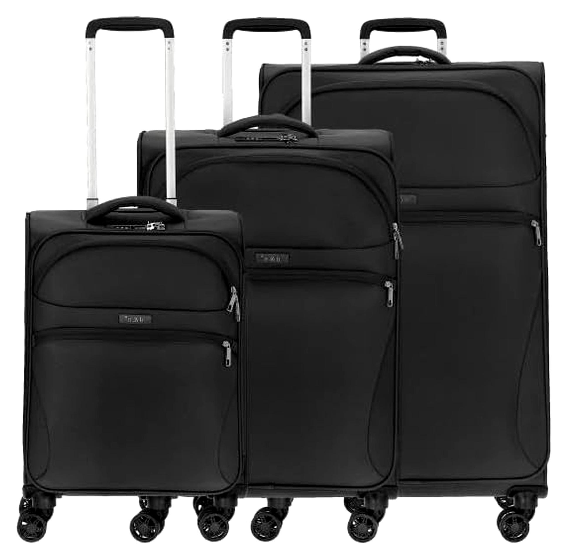 D&N Travel Line 9104 - Trolley-Set, 3-teilig, schwarz