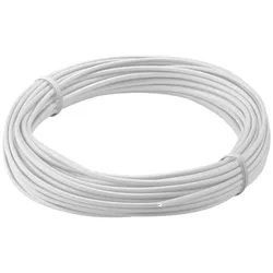 Kupferlitze isoliert, 1x0,14mm, 10m - Farbe: weiß