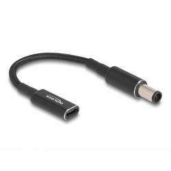 Delock USB-Ladekabel USB-C® Buchse, DC Stecker 5,0 mm 0.15 m Schwarz 60032