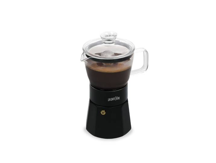 Machine à Espresso En Verre Noir 290ml