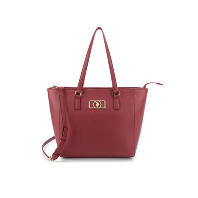 Tragetasche U.S. POLO ASSN. "JONES CHIC SHOPPING BAG Damen", Damen, Gr. B/H/T: 10cm x 27cm x 10cm onesize, wine, Polyurethan, Taschen, Tragetasche Damen, Shopper, Einkaufstasche, Fashion, Lifestyle, Sale