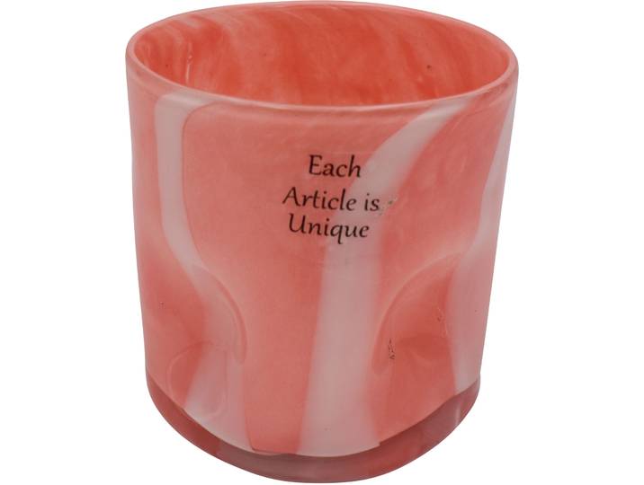Windlicht Natural coral Glas H 10 cm - Windlicht