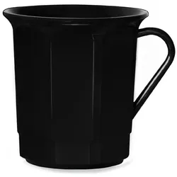 AKU® PP-Kaffeebecher mit Henkel aus Kunststoff, 300 ml/0,30 l, Mehrweg, schwarz