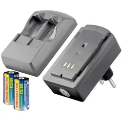 Goobay Fotobatterie-Steckerladegerät (1 Stk., Akku), Akku Ladegerät