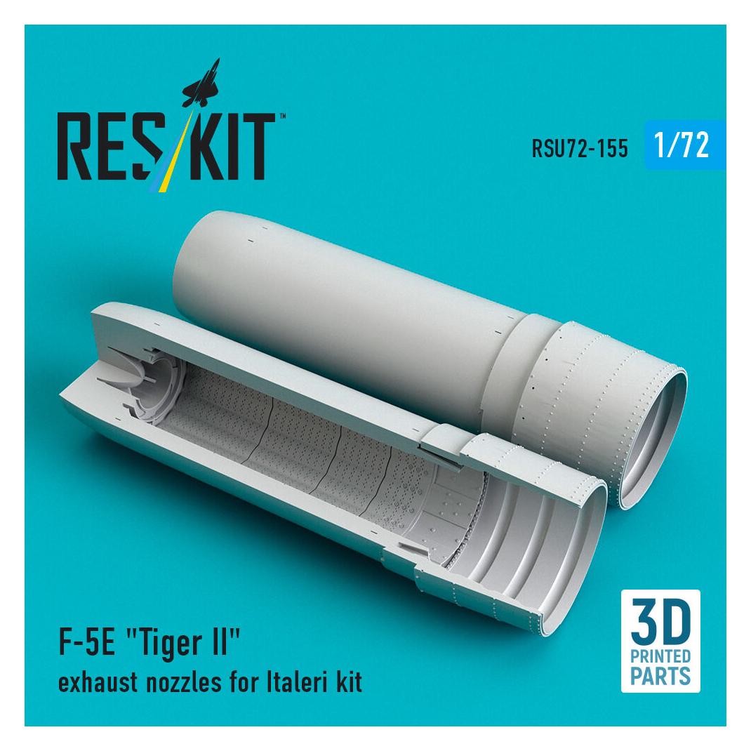 ResKit F-5E Tiger II exhaust nozzles for Italeri kit (3D Printed) (RSU72-0155)