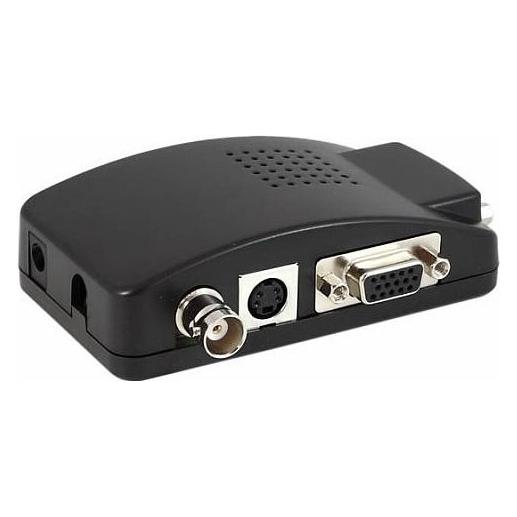 XtendLan PAL-zu-VGA-Videokonverter / Konverter / Scaler / bis zu 1280 x 1024 / 5-19 DC (Kamera Konverter) (XL-PAV11C)