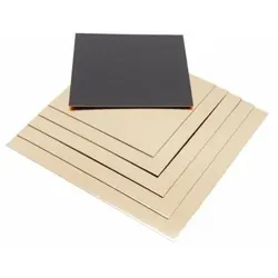 CROKUS Doppelseitige Kartonquadrate Gold-Schwarz 20 x 20 cm (50 Einheiten)
