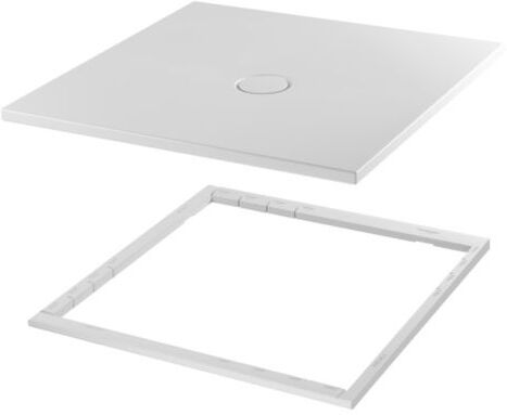 Bette BetteFloor Duschfläche 1651-417T1 100x75cm, Mini-Wannenträger, hazel