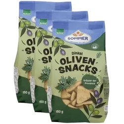 3er-Pack Sommer Dinkel Oliven-Snack Kräuter der Provence