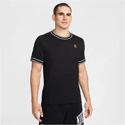 NIKECourt Heritage kurzarm Tennisshirt Herren 010 - black XXL