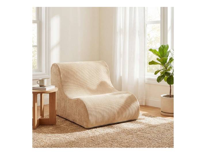 COSTWAY Sitzsack, Sessel, geschwungenes Bodensofa gepolstert