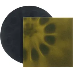 Flux-Detektor Folie zum Anzeigen von Magnetfeldern 75 x 75 mm, PET, hellgrün, gold