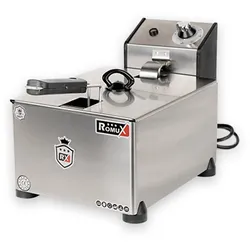 Romux® Elektrische Fritteuse Professionelle 5 Liter Tischgerät Einfach | Fritteuse aus Edelstahl 3500 W mit Sicherheitsthermostat