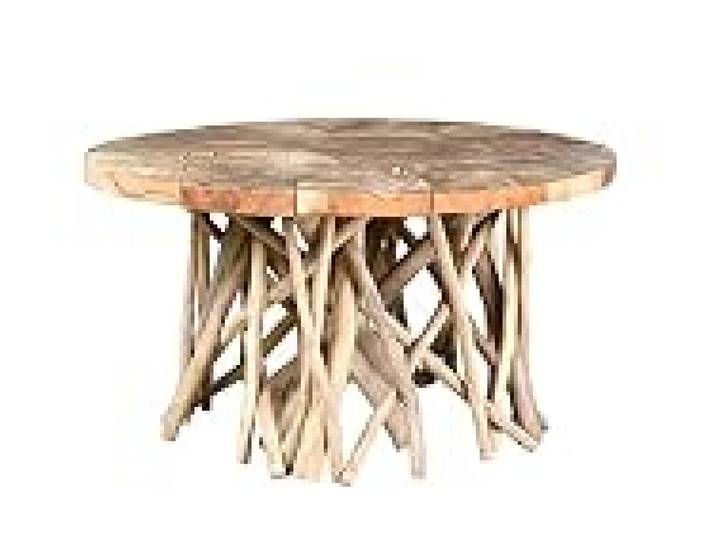 LAOBAN Aubry Gaspard Table Ronde en Teck Puzzle - MTB1860