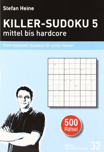 Stefan Heine - Killer-Sudoku 5 - mittel bis hardcore: Profi-Summen-Sudokus für echte Kenner - Preis vom 10.10.2026 11:48:34 h