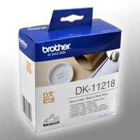 Brother PT Etiketten DK11218 weiss rund 24mm 1000 St. VE
