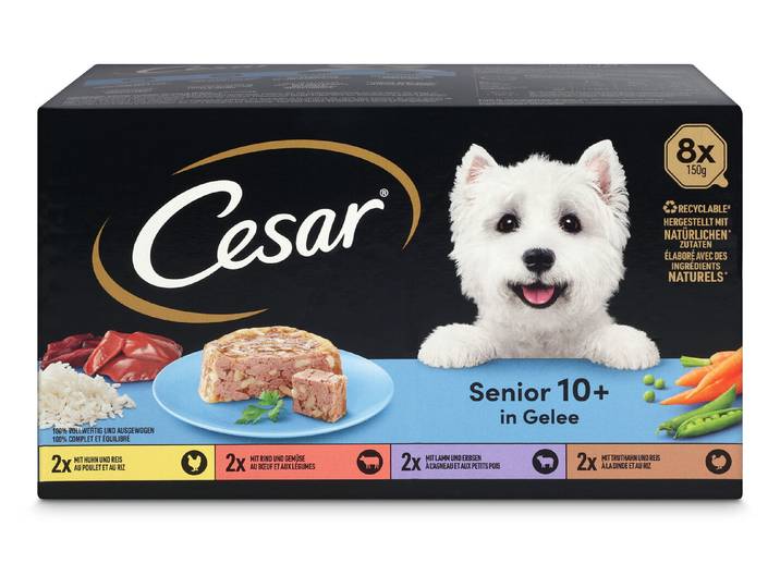 Cesar Hunde Nassfutter Senior Multipack 8x150g
