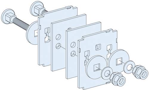 Schneider Electric LVS04641 PrismaSeT-P, Linergy BS, Verbindung, horizontal,für Schienenquerschnitt 80x5mm,80x10mm,100x10mm