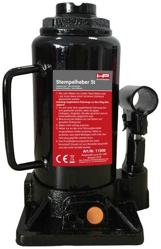 HP Autozubehör Hydraulischer Wagenheber 5 t Arbeitshöhe: 19.7 - 38.2cm